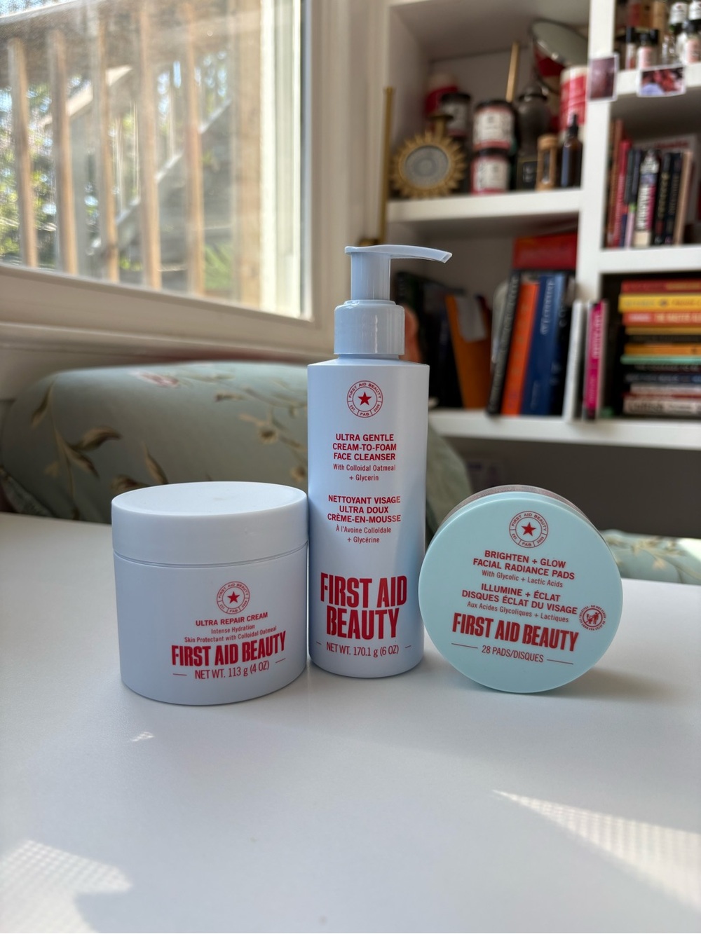 First Aid Beauty Sensitive Skin Bundle to cleanse, exfoliate and hydrate